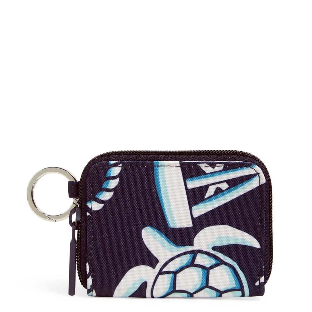 Vera Bradley Shore Enough RFID Petite Zip-Around Wallet in Lighten Up